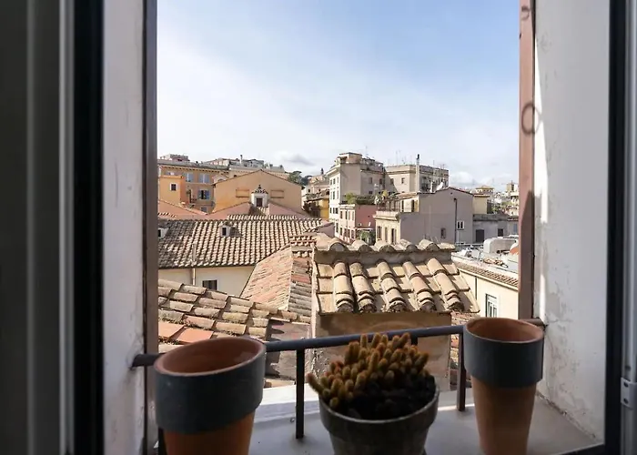 Apartamento 15 Min From Piazza Venezia Skyline Sanctuary In Trastevere